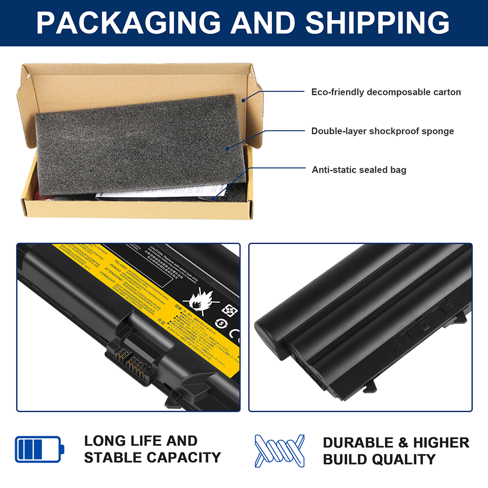 Lenovo ThinkPad T420 Battery 6-Cell Battery For Lenovo ThinkPad T410, T420, T510, T520, W510, W520, SL410 Lenovo T420