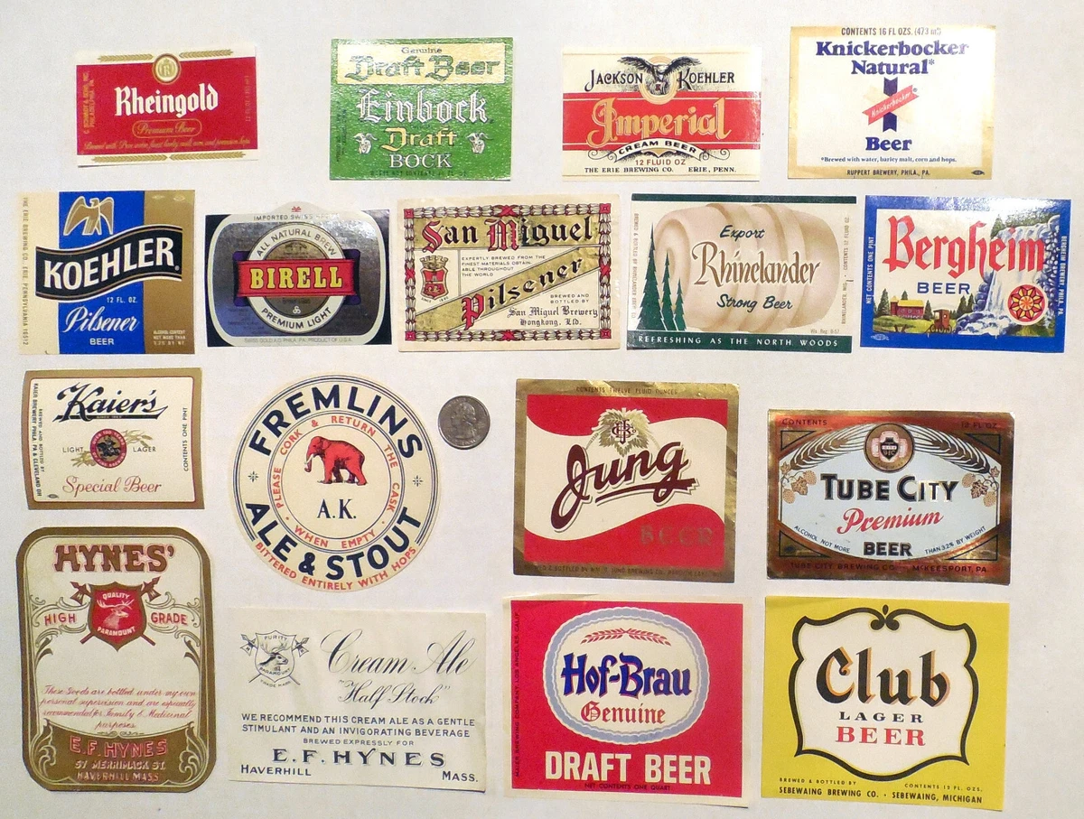 Vintage Beer Labels