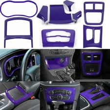 Inner Set Decor Panel Cover Trim Bezel for Dodge Charger 15+ Purple Accessories 