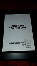 Styx You Need Love Rare Original Promo Poster Ad Framed!