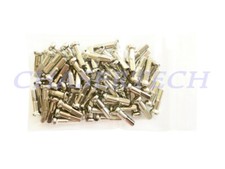 MTB Road BMX Bicycle Bike Brass Spoke Nipples 1.8mm 15G 5/8" 72 Pcs Chrome