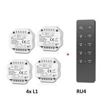 0/1-10V RF LED Dimmer Switch  Wireless 4 zone Dimmable Remote Control f Lamp