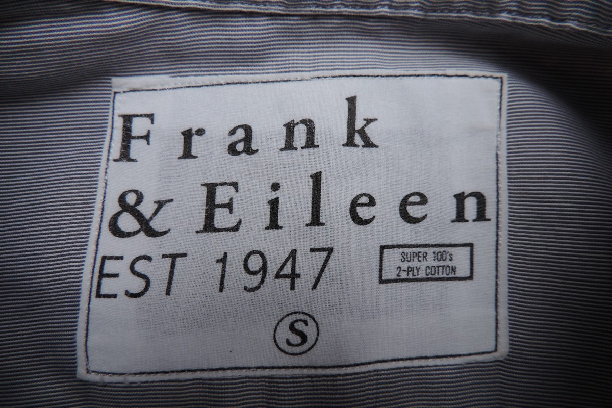 FRANK & EILEEN Gavin White & Gray Fine Stripe Super 100s 2