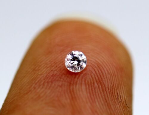 Round Brilliant Cut G Color VVS2 Grade Natural Loose Diamond Certified 0.132 Ct - Afbeelding 1 van 13
