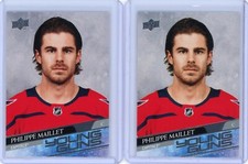 (2) 2020-21 Upper Deck Philippe Maillet Young Guns Rookie RC- Washington Capital