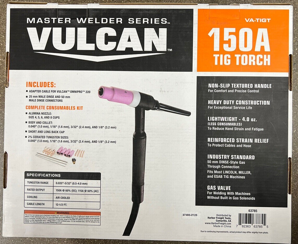 BRAND NEW VULCAN 150 Amp TIG Torch Welding Fabricating Cutting SALE