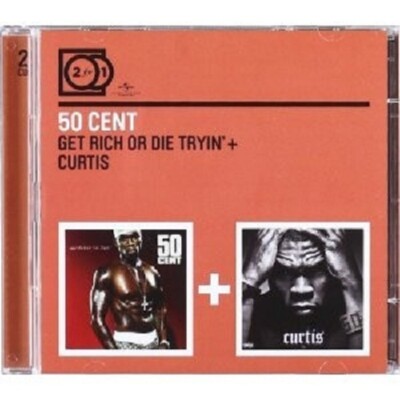 50 CENT - 2 FOR 1: GET RICH OR DIE TRYIN'/CURTIS 2 CD NEU++++++++++++