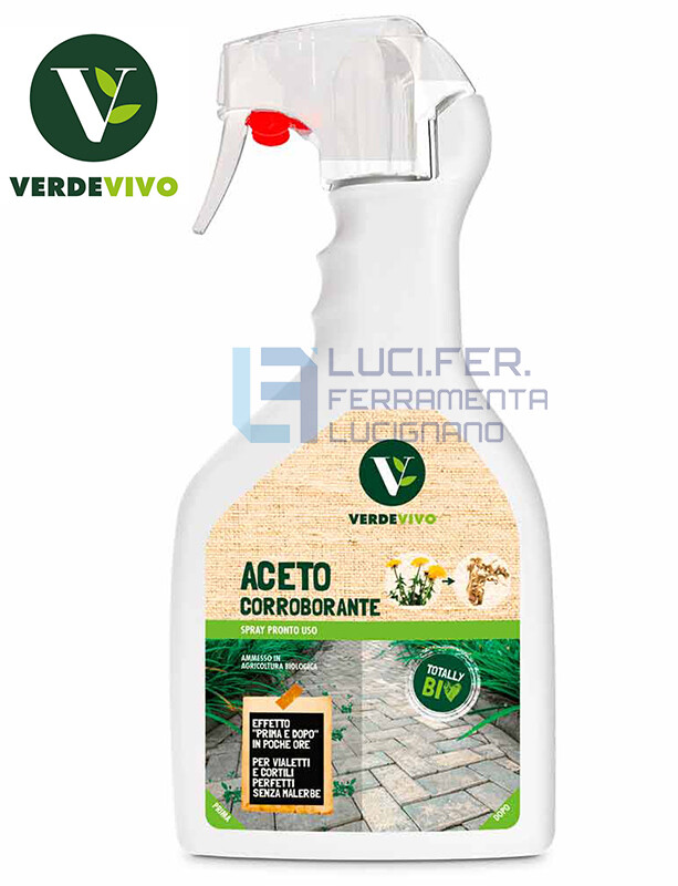 VERDEVIVO DISERBANTE ACETO CORROBORANTE PER IL DISSECCAMENTO DELLE MALERBE ML750