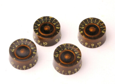 Black'n'Gold Series Speedknobs Vintage tinted fits CTS/US Pots Gibson  Guitars