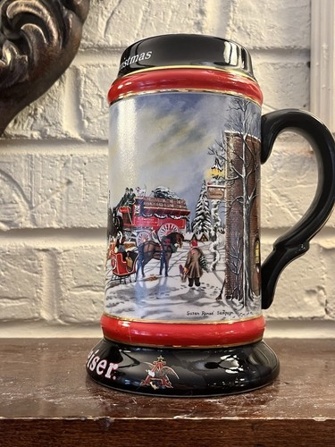 Birra Budweiser Anheuser 1992 serie natalizia Stein CS167 "Un Natale perfetto" - Foto 6 di 21