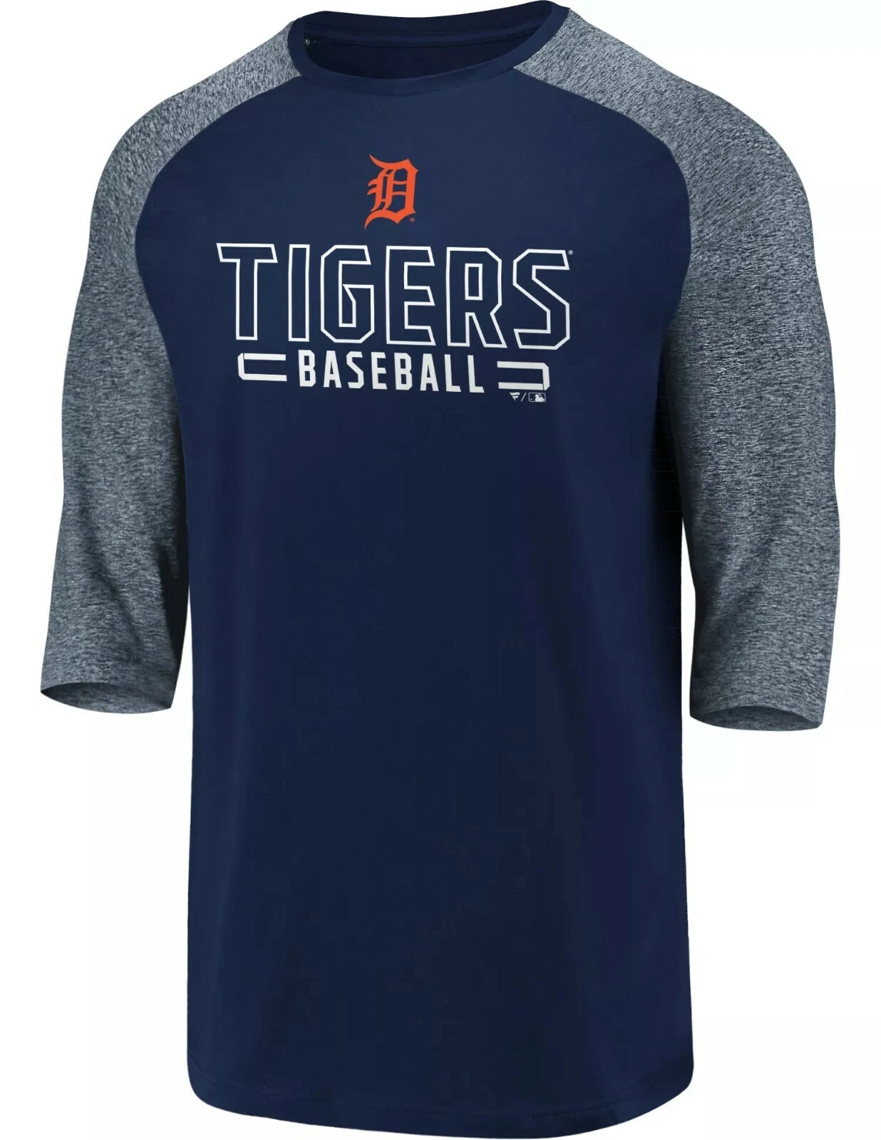 Detroit TigersUnisex 3\4 Sleeve Baseball Tee