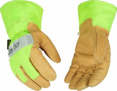 Kinco 1939-XL Warnschutzhandschuhe Aus Schweinsleder Mit Gefütterter
