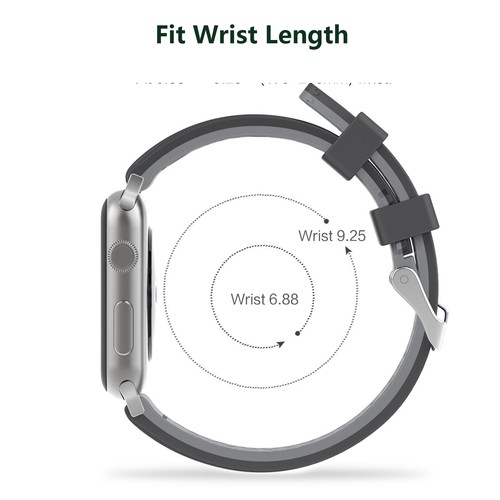 Per Apple Watch Ultra 2 1 Series 9 8 7 6 5 SE 4 3 2 1 cinturini cinturino sportivo in silicone - Foto 5 di 36