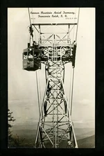 Real photo postcard RPPC Cannon Mountain Tramway, Franconia Notch, New Hampshire