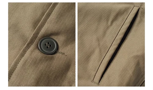 Bronson Heavy-Duty N-1 Deck Jacket Plain Version Jungle Cloth Wool Lined Coat - Picture 19 of 36
