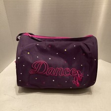 Horizon Dance Small Duffel Bag Purple  Pink Stars Dance Slippers Zipper Strap