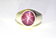 Natural Ruby Star Ring 925 Sterling Silver Ruby Star Ring Handmade Jewelry gift