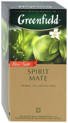 GREENFIELD SPIRIT MATE HERBAL TEA 25 Bags RF NO GMO Made in Russia US Seller