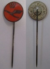 Anstecknadel / PIN - Mit "LUFTHANSA" über den Äquator - Emailliert  (172557)