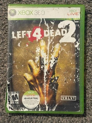Left 4 Dead 2 Xbox 360 Game w/ Case Valve Microsoft No Manual UNTESTED
