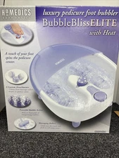 Homedics Body Basics Luxury Pedicure Foot Bubbler Bubble Bliss Elite w/Heat Work