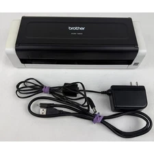 Brother ADS 1200 Compact Document Scanner with Power Adapter and USB TESTED