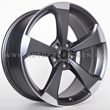 Neu Audi RS Rotor Style 19 Zoll Felgen 8,5j 5x112 ET30 Alufelgen Grau Poliert x4