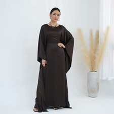 Dubai Women Abaya Muslim Ramadan Kaftan Long Dress Batwing Sleeve Turkey Elegant