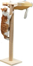 Cat Window Perch with Tall Scratching Posts, Inside Climbing Tree Hmmo