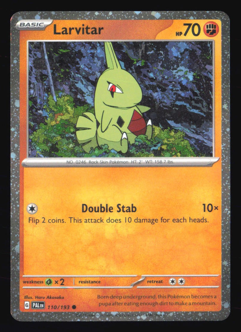 Larvitar (Cosmo Foil) 110/193 Holo Promo Pokemon Near Mint
