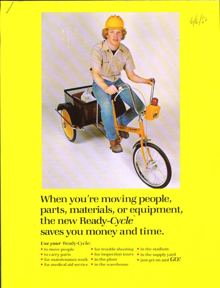 Industrial Cycles Ready-Cycle sell sheet 1980