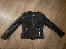 Lederjacke, Esprit, 100% Schafleder,Bikerstil,schwarz, selten getragen,tailliert
