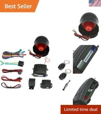 Universal Car Alarm  Keyless Entry System with 100m Range - 2 Remote Controls