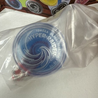 Yomega mini Yo-Yo Keychain Hyper Raider Blue Clear NEW Collectable 1998