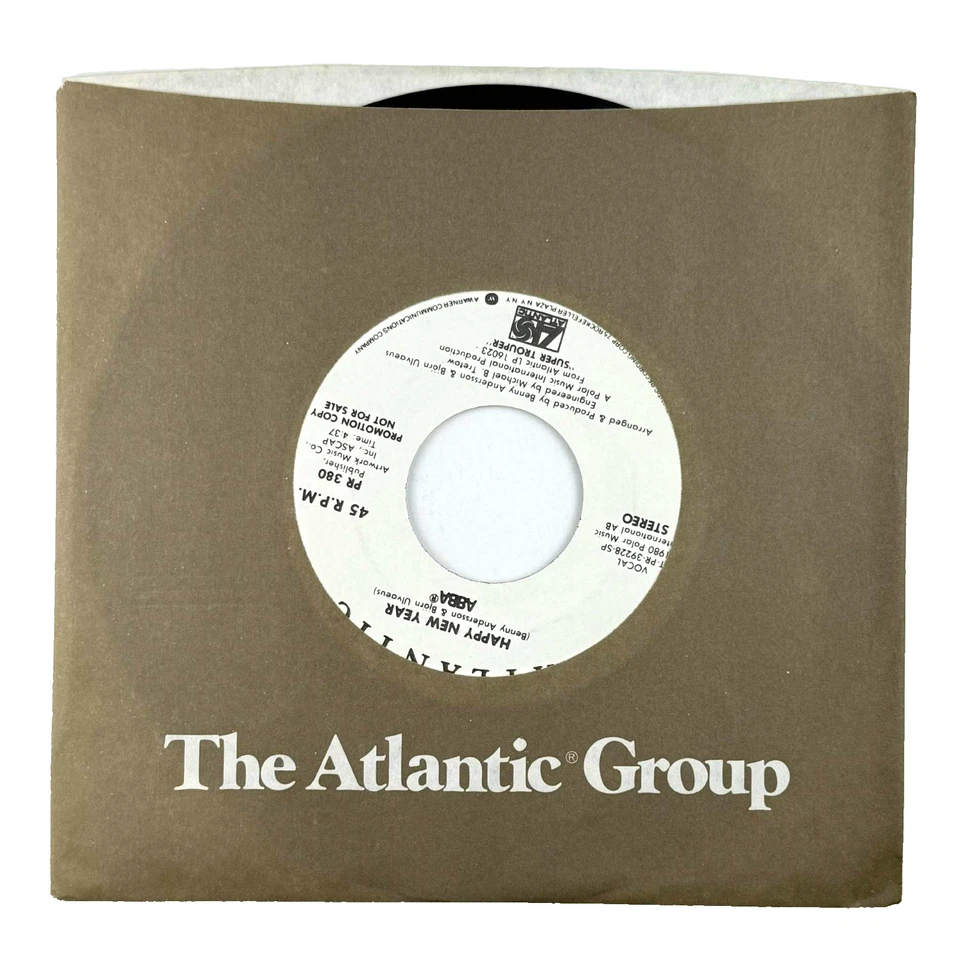 ABBA Happy New Year Promo 45 RPM 7" Single DJ Copy Stereo Mono 70s Pop - Image 2 of 4