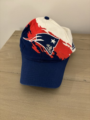 #ad New England Patriots Splash SnapBack Hat Vintage NFL Pro Line Logo Athletic $100.00