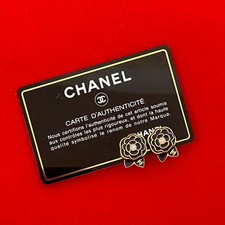 Chanel Camellia Earrings Accessory Women Gold One Size