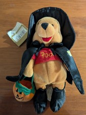 Halloween Disney Store Winnie the Pooh Witch Plush 2000 With Tags Mini 8"