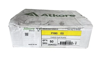Atkore Unistrut P1065 EG 2 Hole Flat Plate (50 Pack)