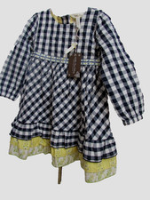 Matilda Jane Enchanted Garden Gingham and Giggles Textured Dress- sz 4-NWT