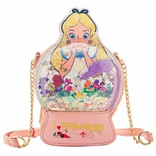 Alice In Wonderland Handbag Purse Snowglobe D...