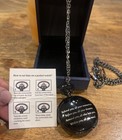 Pocket Watch with Removable Chain Gun Metal Gray Black New In Box — photo 3