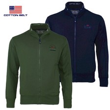 Giacca uomo zip intera felpa garzata leggera COTTON BELT 2 colori M L XL XXL 3XL