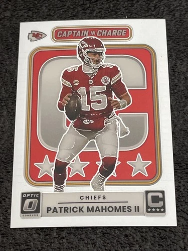 Panini 2025 Donruss Optic Captain in Charge Patrick Mahomes II Chiefs #6 Card