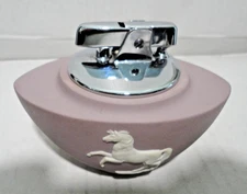 c1963 RONSON WEDGWOOD HORSE Table Lighter ENGLAND.NOS