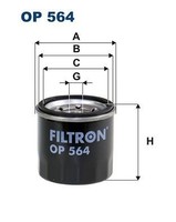 Filtron ÖLfilter OP 564 FüR Suzuki Chevrolet Daihatsu Daewoo Piaggio Subaru