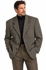vintage 90s YVES SAINT LAURENT YSL wool blazer 44L 3 button birdseye mens
