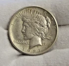 1921 US Peace Silver Dollar $1  Key Date XF High Relief