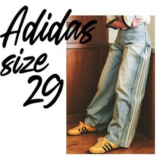 Adidas Women S Denim Zip Pant Pants 29 Jx9210 Limited Edition Rare