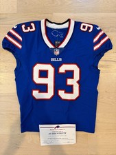 Nike Buffalo Bills Team Issued Blue Game Jersey #93 Blank Trent Murphy Efe Obada